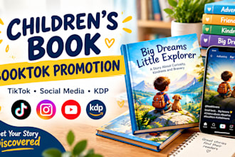 promote your children book with booktok marketing and book promotion
