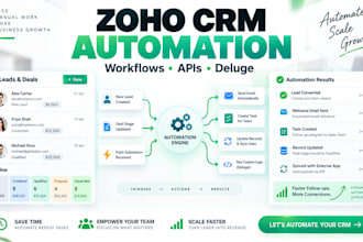 automate zoho CRM workflows with apis and deluge