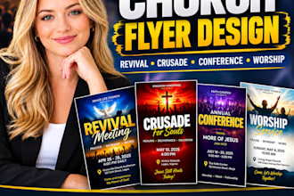 design professional church flyers, ministry flyers and christian event flyers