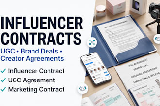 do influencer contract creator agreement and ugc contract