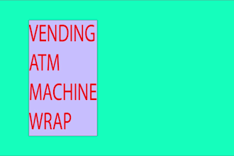 design vending machine, atm machine wrap design for you
