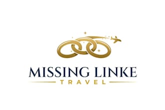 make a luxury travel agency logo and professional branding