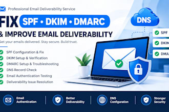 fix spf dkim dmarc and improve email deliverability