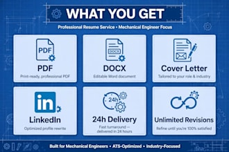 design professional mechanical engineer CV and resume