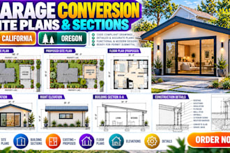 create adu site plans and architectural drawings in california, oregon