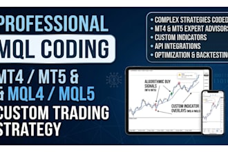 code custom mt4 mt5 trading strategy expert advisor or indicator in mql4 mql5