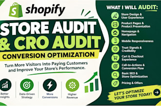 do shopify store audit cro audit conversion optimization to increase sales