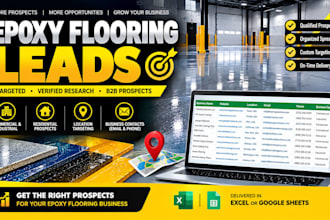 generate targeted epoxy flooring contractor leads verified qualified prospects