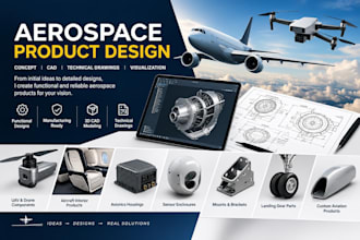 design aerospace products, uav equipment, aircraft components and drone systems