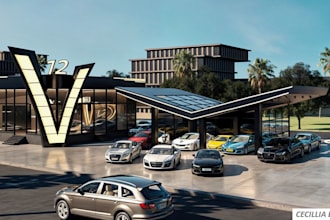 design 3d car showroom interior automobile workshop car wash rv park dealership