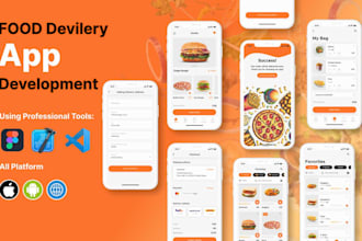 build a food delivery, food ordering app for ios and android