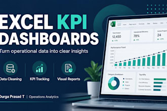 build dashboards in excel, tableau and power bi to track your business kpis