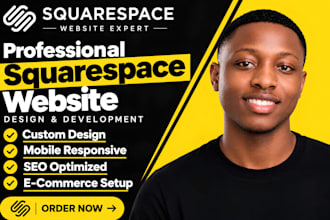 squarespace website, custom, mobile responsive squarespace website development