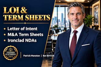prepare asset and stock acquisition contracts as a US attorney