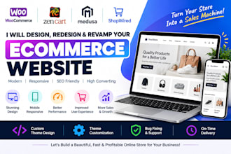 design woocommerce zen cart medusa redesign shopwired revamping website