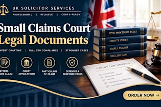 draft a powerful UK small claims defence as a licensed solicitor