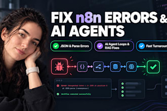 fix n8n errors, optimize workflows and debug ai agents