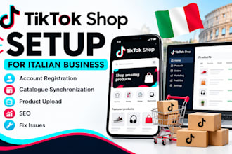 setup tiktok shop for italian business, affiliate tiktok shop dropshipping seo