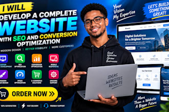 develop a complete website with SEO and conversion optimization
