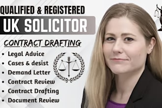 be your UK solicitor for contract review, legal advice and demand letters