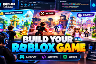 develop a professional roblox game in roblox studio with scripting
