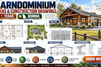 create barndominium plans and construction drawings in texas, georgia