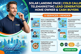 solar landing page cold calling home owner cash buyers telemarketing lead genera