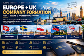 help register your company in switzerland sweden poland liechtenstein or UK