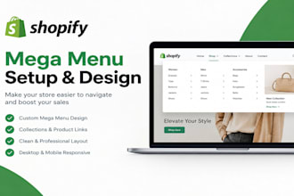 organize shopify navigation menu, collection and custom store structure