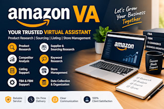 be your amazon VA for product research and sourcing