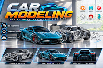3d car modeling car widebody kit design vehicle design prototype for 3d printing