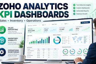 build zoho analytics KPI dashboards