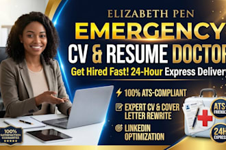 urgently rewrite, format, and ats optimize your CV resume in 24 hours