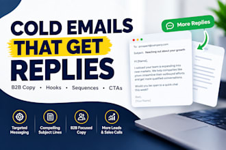 do cold email copy for b2b lead generation sales outreach and booked meetings