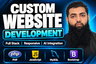 create custom website or full stack web development