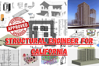 do structural engineer review, calculation, stamp to enhance california permit