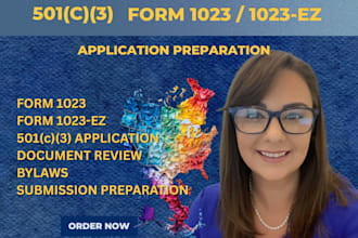 prepare your 501c3 form 1023 or 1023ez application