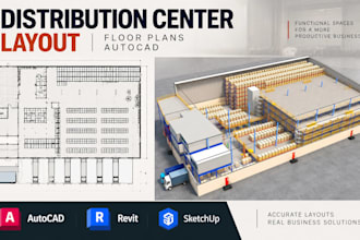 design distribution center layout logistics warehouse floor plans autocad