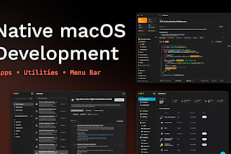 develop a native macos app or utility