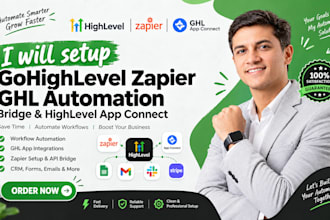 setup gohighlevel zapier ghl automation bridge and highlevel app connect