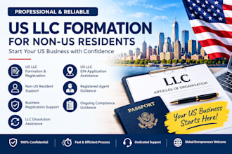 provide US llc formation, registration and ein services for non residents