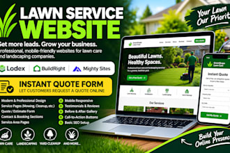 build lodex instant quote form buildright mighty sites lawn service website
