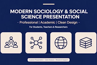 create modern sociology and education powerpoint presentation for any topic