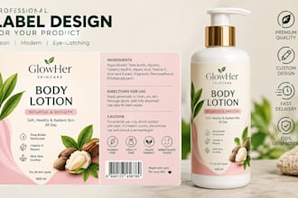 design a professional product label, packaging label and sticker
