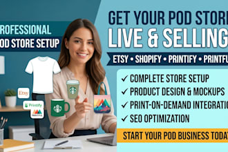 etsy shopify print on demand store printify printful etsy pod shopify pod