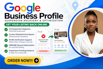 reinstate your gmb fix google my business suspension and remove gmp suspension