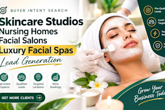 skincare studios nursing home facial salons luxury facial spas lead generation