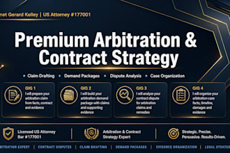 draft a powerful arbitration claim from your contract and evidence