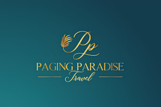 do luxury travel logo design and elegant brand identity