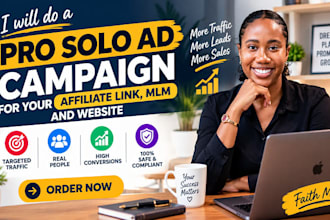do a pro solo ad campaign for your affiliate link MLM and website
